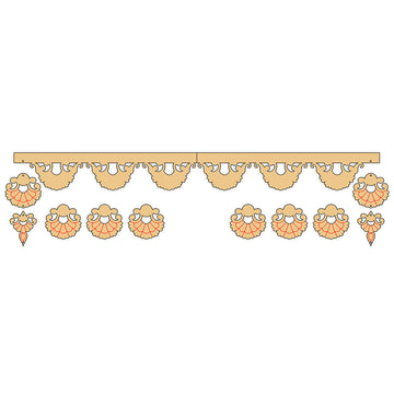 Vintage Baroque Bandhanwar Door Hanging